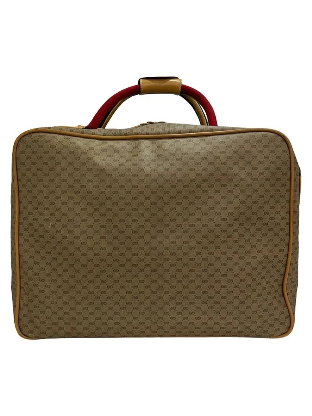 Gucci Boston Bag Vintage Micro GG Sherry Brown Light Multi Leather